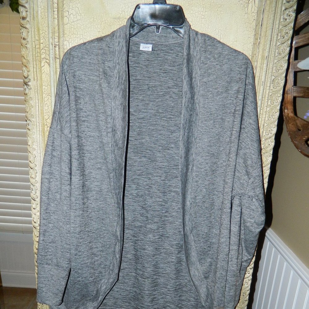 Copper Fit Gray Cardigan Sweater Size M (FF-29)